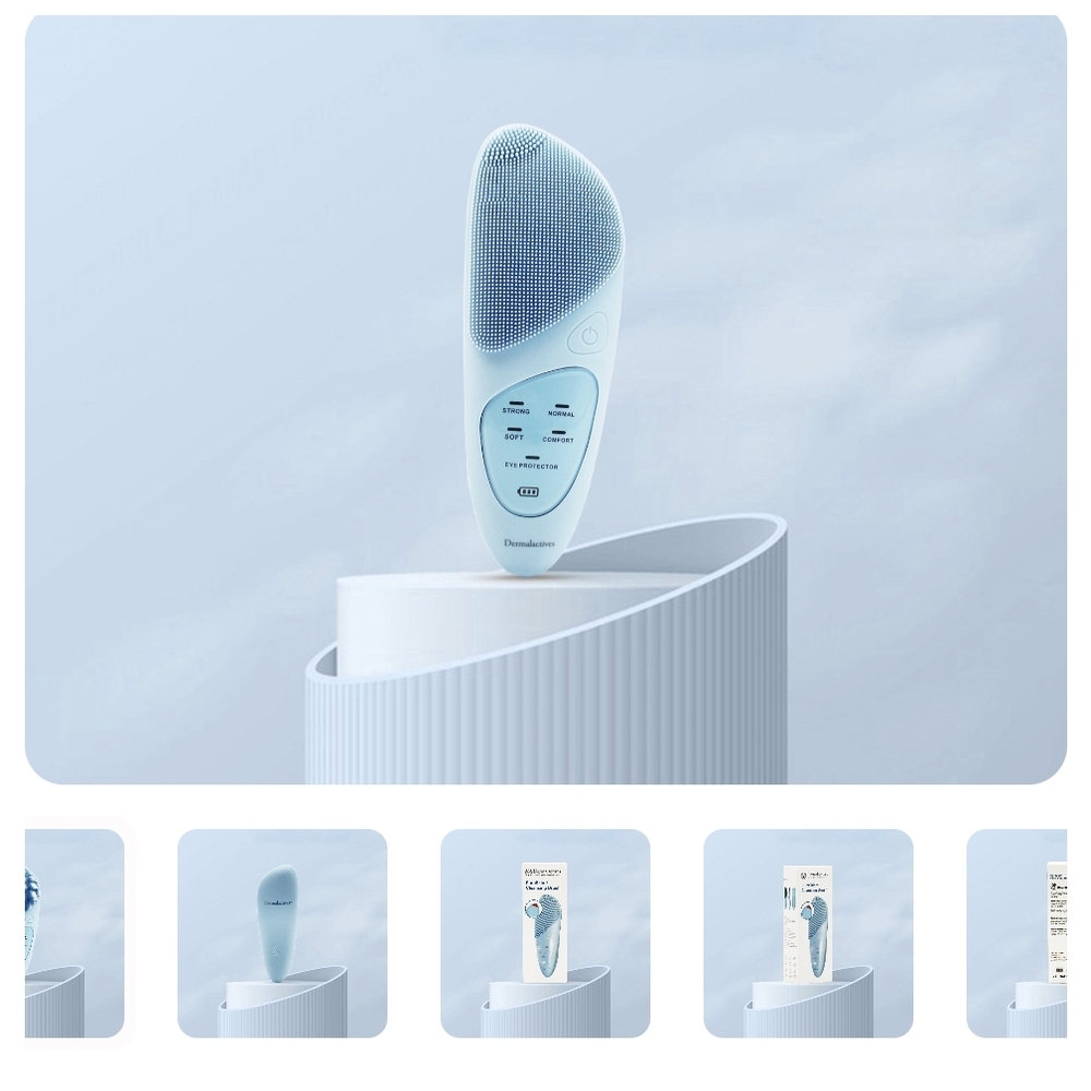 Dermalactives PureSkin Cleansing Brush Sky Blue Skincare Cleansing Tool